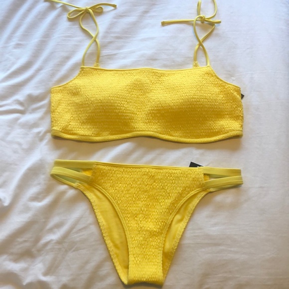 abercrombie yellow swimsuit